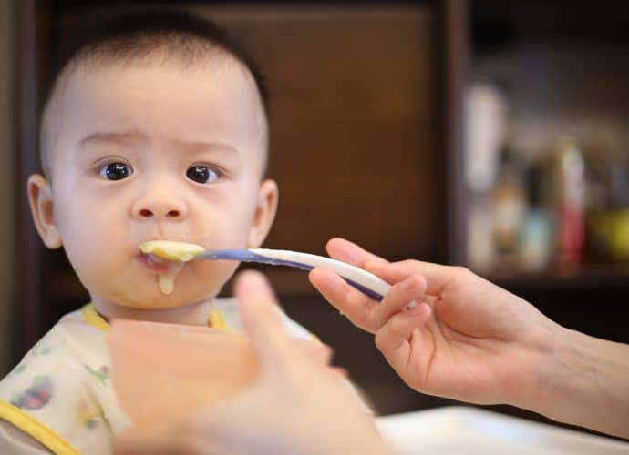 premiers repas bébé